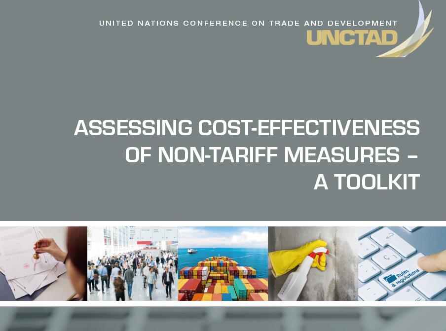 联合国贸易与发展协会：评估非关税措施的成本效益的工具包