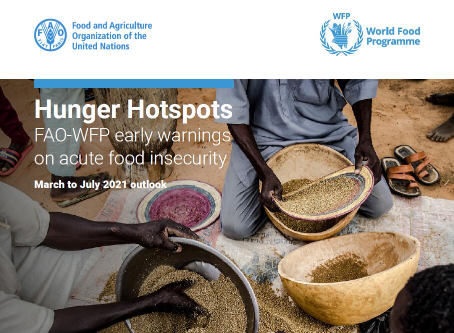 饥饿热点地区严重粮食不安全问题：缺乏粮食保障的人数增加到1240万