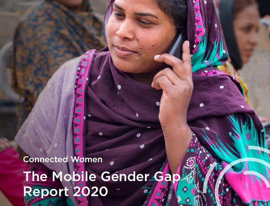2020年全球移动手机使用率性别差距：中低收入国家的女性手机拥有率比男性低20%