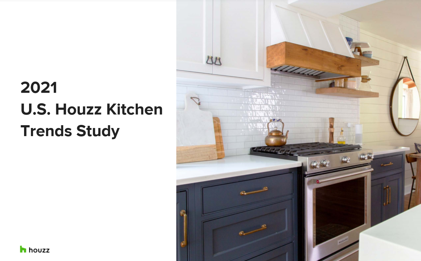 Houzz发布2021年美国厨房趋势报告：硬木地板下降6%，瓷砖重新占据首位