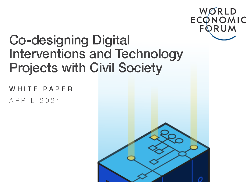 世界经济论坛：与民间社会合作的技术协同设计定义和挑战