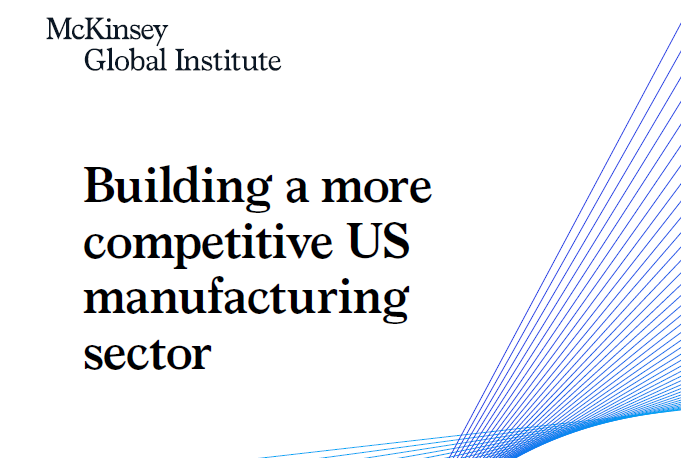 麦肯锡：美国制造业推动经济增长