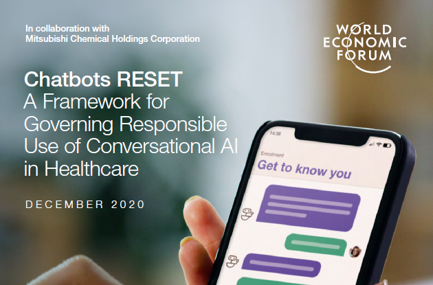 2020 聊天机器人的重启：管理医疗保健中会话人工智能的责任使用框架 - 世界经济论坛