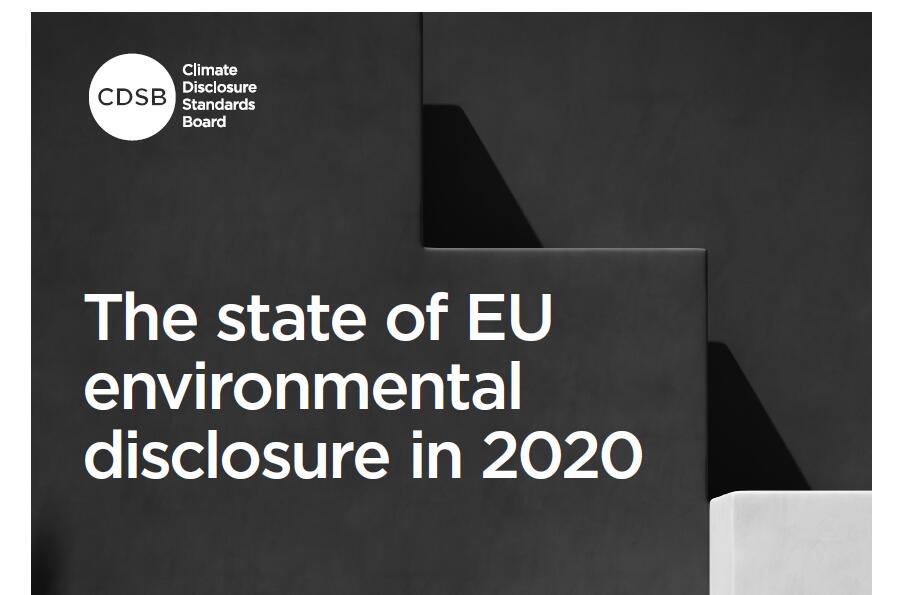 2020年欧盟公司环境公开状况  94% 的欧盟公司披露了商业模式环境