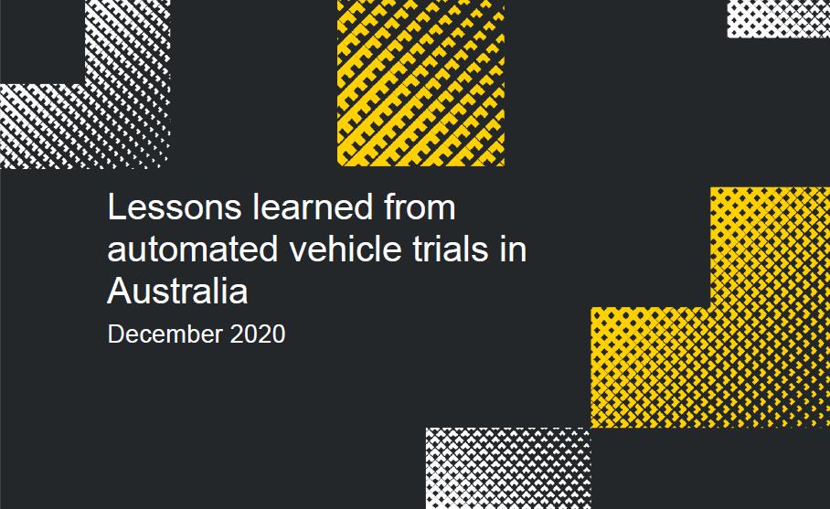 国家运输委员会（NTC）：2020从澳大利亚自动化汽车试验中学到的经验
