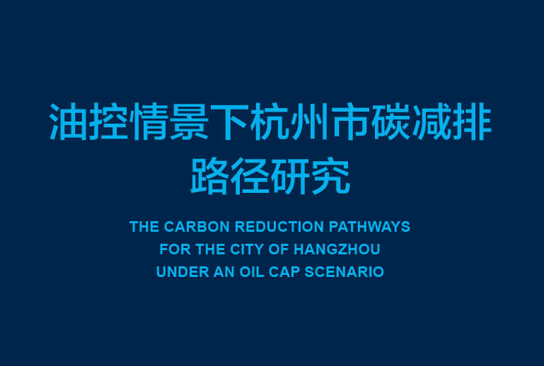 自然资源保护协会：油控情景下杭州市碳减排路径研究(附下载地址)