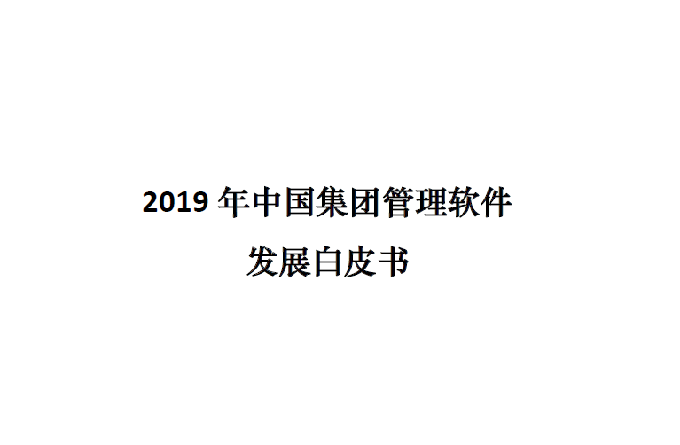 赛迪顾问：2019年中国集团管理软件发展白皮书(附下载地址)
